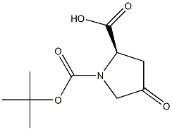 N-Boc-4-oxo-D-proline Struktur