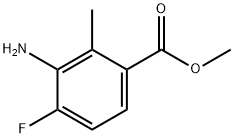 3-氨基-4-氟-2-甲基苯甲酸甲酯 结构式