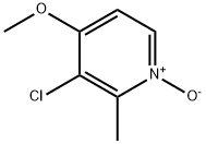 2-甲基-3-氯-4-甲氧基吡啶氮氧化物, 108004-81-5, 结构式