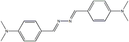 4,4-((1E,1E)-hydrazine-1,2-diylidenebis(methanylylidene))bis(N,N-dimethylaniline) 化学構造式