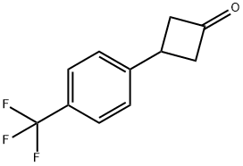 3-[4-(三氟甲基)苯基]环丁烷-1-酮, 1080636-43-6, 结构式