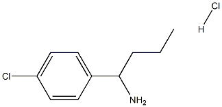 1-(4-chlorophenyl)butan-1-amine hydrochloride 化学構造式