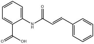 2-{[(2E)-3-苯基丙-2-烯酰基]氨基}苯甲酸, 108607-99-4, 结构式