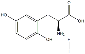 2,5-Dihydroxy-L-Phenylalanine hydriodide Structure