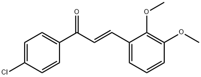 (2E)-1-(4-chlorophenyl)-3-(2,3-dimethoxyphenyl)prop-2-en-1-one Struktur