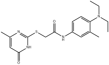 N-[4-(diethylamino)-3-methylphenyl]-2-[(6-methyl-4-oxo-1H-pyrimidin-2-yl)sulfanyl]acetamide Structure