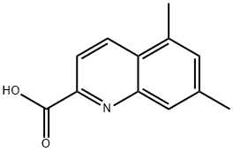 2-Quinolinecarboxylic acid, 5,7-dimethyl- Structure