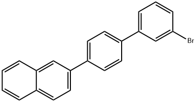 2-(3'-Bromo[1,1'-biphenyl]-4-yl)-naphthalene Struktur