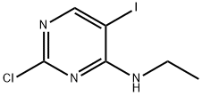(2-CHLORO-5-IODO-PYRIMIDIN-4-YL)-ETHYL-AMINE, 1093847-73-4, 结构式