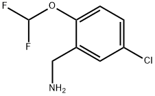 (5-chloro-2-(difluoromethoxy)phenyl)methanamine Struktur
