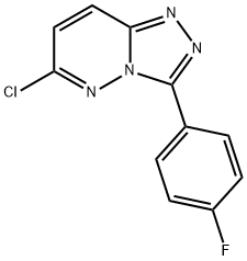 6-chloro-3-(4-fluorophenyl)[1,2,4]triazolo[4,3-b]pyridazine Structure