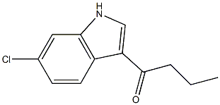 1-(6-chloro-1H-indol-3-yl)butan-1-one Struktur
