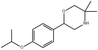 2-(4-isopropoxyphenyl)-5,5-dimethylmorpholine 结构式