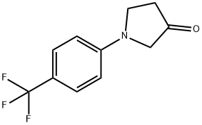 1-(4-(Trifluoromethyl)phenyl)pyrrolidin-3-one Struktur