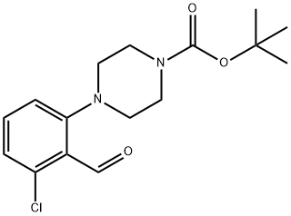4-(3-氯-2-甲酰基苯基)哌嗪-1-羧酸叔丁酯, 1096535-48-6, 结构式