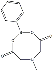 2-Phenyl-6-methyl-1,3,6,2-dioxazaborocane-4,8-dione Structure