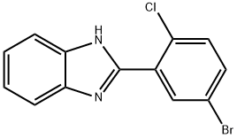 2-(5-Bromo-2-chloro-phenyl)-1H-benzoimidazole Structure