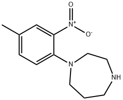 1-(4-methyl-2-nitrophenyl)-1,4-diazepane Struktur
