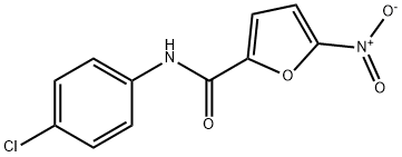 N-(4-chlorophenyl)-5-nitrofuran-2-carboxamide Struktur