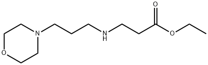 エチル3-{[3-(モルホリン-4-イル)プロピル]アミノ}プロパン酸 化学構造式