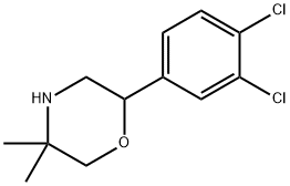 2-(3,4-difluorophenyl)-5,5-dimethylmorpholine,1099679-37-4,结构式