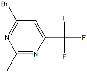4-Bromo-2-methyl-6-(trifluoromethyl)pyrimidine,1100767-02-9,结构式