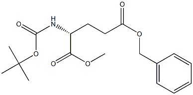 (R)-2-(BOC-氨基)戊二酸-5-苄酯-1-甲酯,110473-10-4,结构式