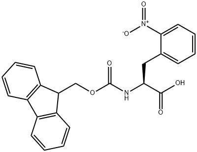 N-FMOC-DL-2-硝基苯丙氨酸, 1105045-78-0, 结构式