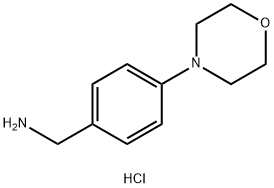 (4-吗啉代苯基)甲胺盐酸盐, 1106986-47-3, 结构式