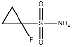 1-FLUOROCYCLOPROPANE-1-SULFONAMIDE Struktur