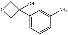 3-(3-氨基苯基)氧杂环丁烷-3-醇 结构式