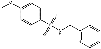 4-Methoxy-N-(2-pyridinylmethyl)benzenesulfonamide, 111195-92-7, 结构式