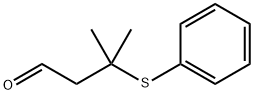 3-甲基-3-(苯基硫基)丁醛,111427-84-0,结构式
