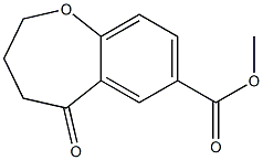 Methyl 5-oxo-2,3,4,5-tetrahydrobenzo[b]oxepine-7-carboxylate Struktur