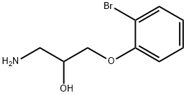 1-氨基-3-(2-溴苯氧基)丙烷-2-醇, 112169-37-6, 结构式