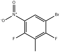 1-BROMO-2,4-DIFLUORO-3-METHYL-5-NITROBENZENE Structure