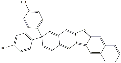 9,9-Bis(4-hydroxyphenyl)-2,3:6,7-dibenzofluorene, 1131369-31-7, 结构式