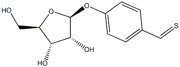 Thiotolyl beta-D-ribofuranoside Struktur