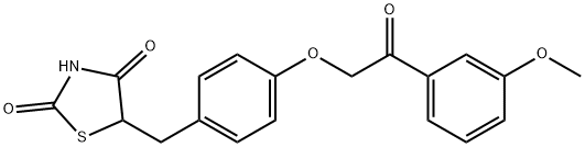 5-(4-(2-(3-METHOXYPHENYL)-2-OXOETHOXY)BENZYL)THIAZOLIDINE-2,4-DIONE Struktur