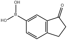 (3-Oxo-2,3-dihydro-1H-inden-5-yl)boronic acid Struktur