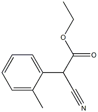 Benzeneacetic acid, a-cyano-2-methyl-, ethyl ester 结构式