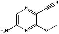 5-氨基-3-甲氧基吡嗪-2-腈 结构式
