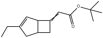 叔-丁基 2-(3-乙基二环[3.2.0]庚-3-烯-6-亚基)醋酸盐, 1138245-50-7, 结构式