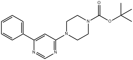 tert-butyl 4-(6-phenylpyrimidin-4-yl)piperazine-1-carboxylate 结构式