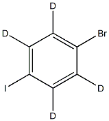 1-ブロモ-4-ヨード(4D)ベンゼン 化学構造式