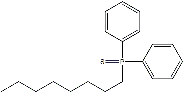 Phosphine sulfide, octyldiphenyl- 结构式