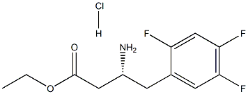 (R)-Ethyl 2,4,5-trifluoro-b-homophenylalaninateHCl Struktur