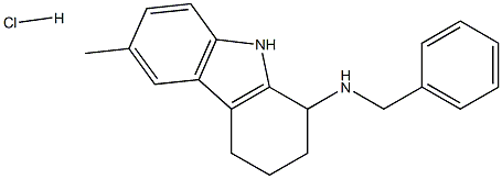 N-benzyl-6-methyl-2,3,4,9-tetrahydro-1H-carbazol-1-amine hydrochloride Structure