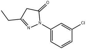 1-(3-CHLOROPHENYL)-3-ETHYL-4,5-DIHYDRO-1H-PYRAZOL-5-ONE Struktur