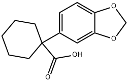 1-(1,3-二噁英丹-5-基)环己烷-1-羧酸, 1152590-90-3, 结构式